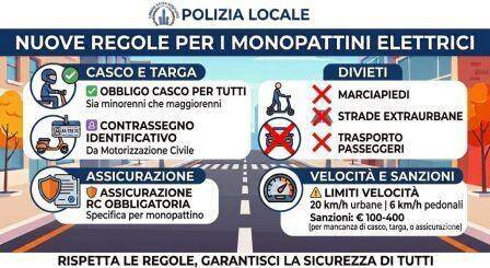 Nuove regole per la circolazione dei monopattini elettrici: la guida completa del Comando